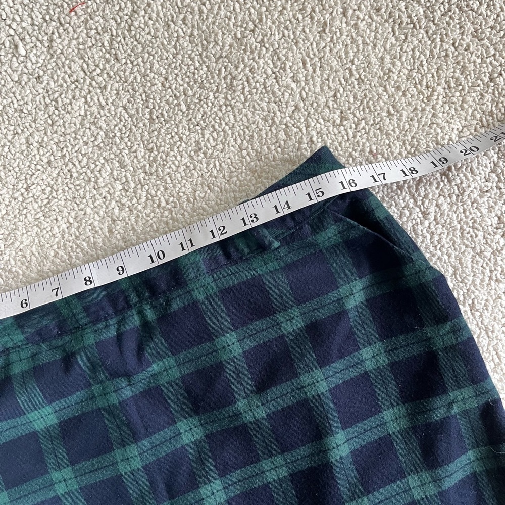 Old Navy Black and Green Plaid chunky retro preppy Mini Skirt 8 - Picture 4 of 7